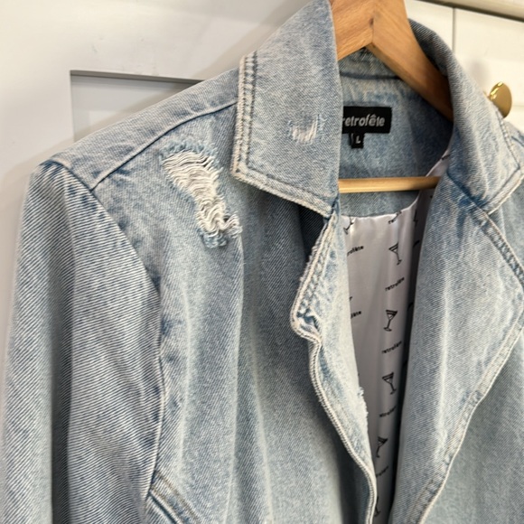 Retrofete Denim Jacket. L - Picture 2 of 9